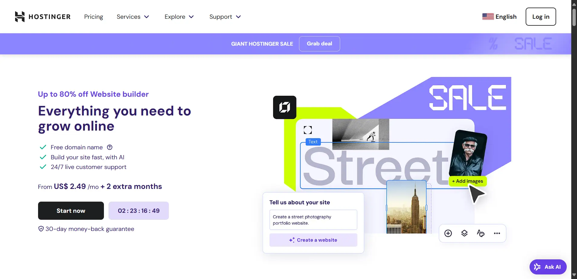 Hostinger AI Website Builder