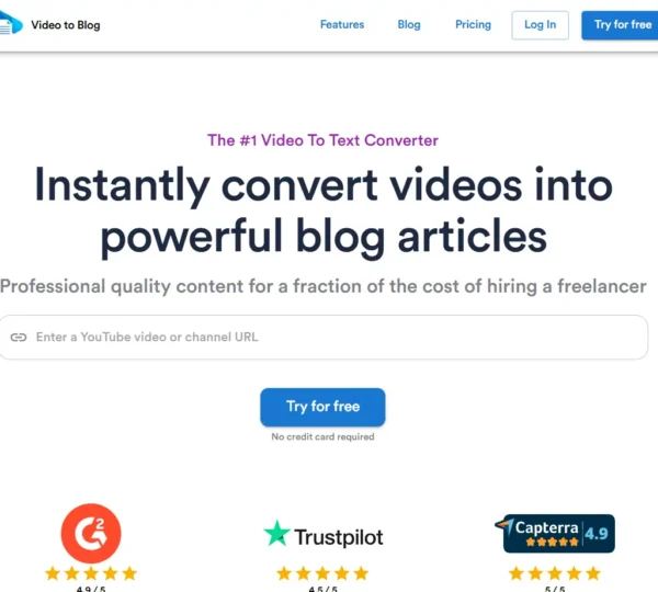 Video to Blog