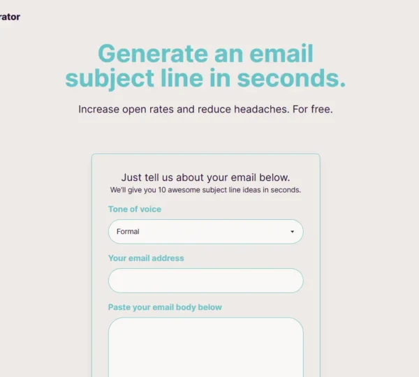 Subject Line Generator