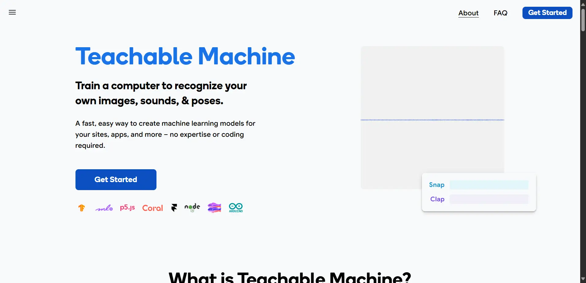 Teachable Machine