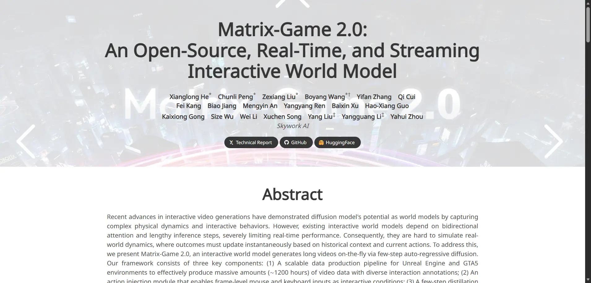 Matrix-Game 2.0