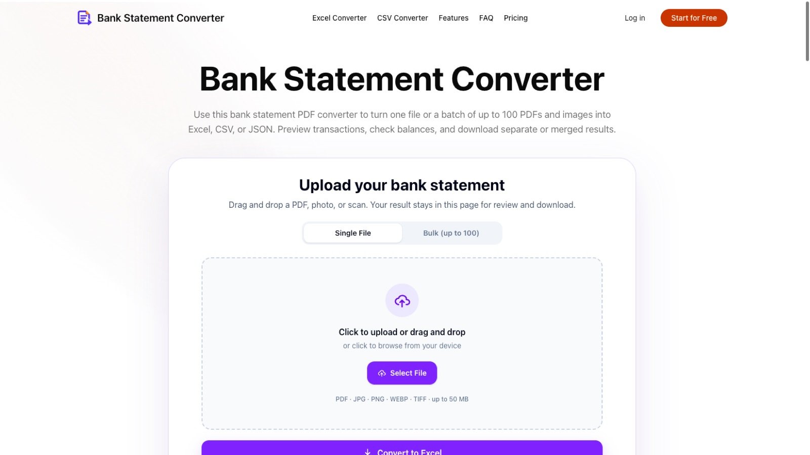 Bank Statement Converter